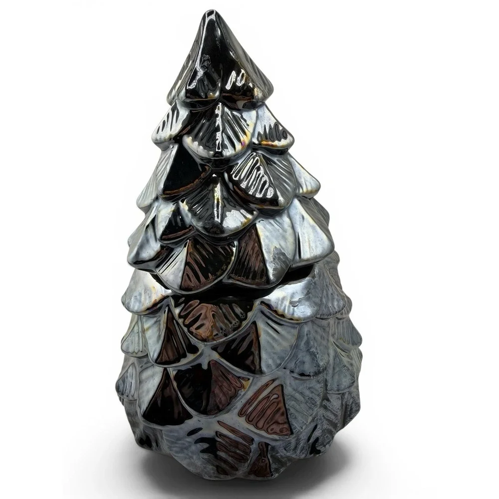 HomeWorx‎ by Slatkin Candle White Birch Black Iridescent Christmas Tree 113g NEW